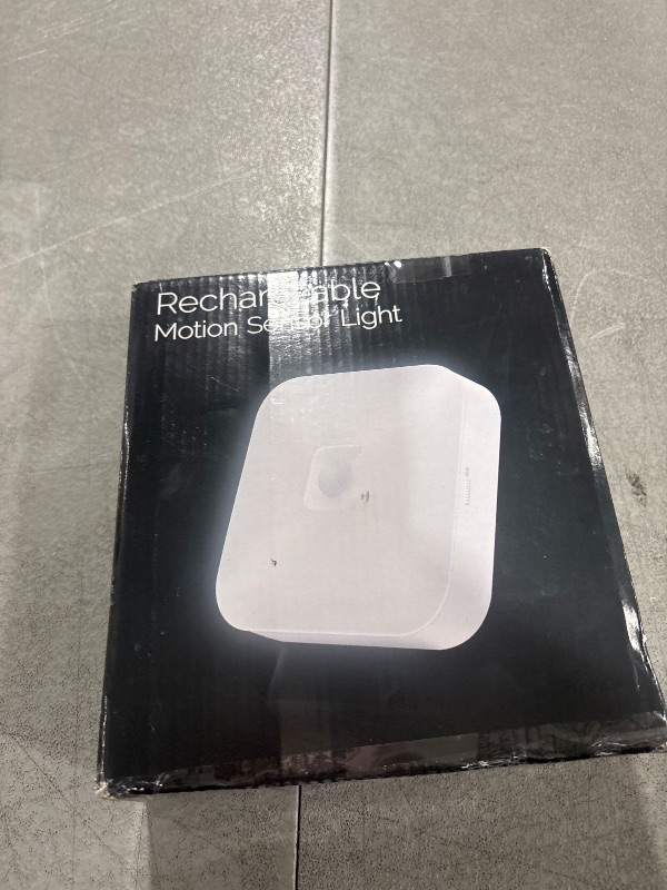 Photo 1 of WhitePoplar Rechargeable Motion Sensor Closet Light, Rechargeable Battery Operated Ceiling Light Wireless, 500LM Wireless Motion Activated Light for Shower Stairs Hallway Pantry Porch Garage, 5000K