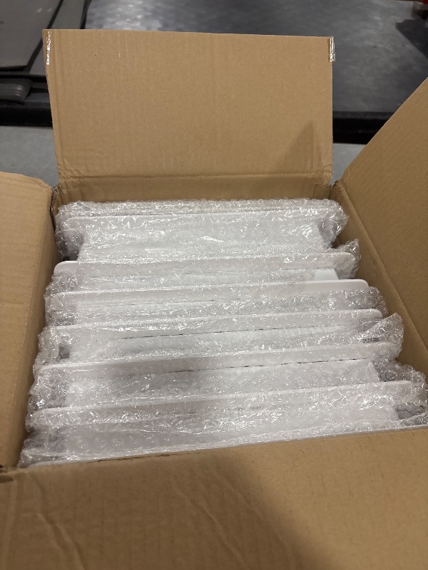 Photo 1 of Floor Vent Covers, Plastic Floor Register 4x10, for Home Floor Sidewall Office or Ceiling Vent, Vent Covers for Home Floor 8 Pcs, White