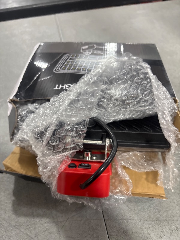 Photo 1 of Ecarke LED Work Light Compatible with Milwaukee 18v Battery, Ecarke 7'' 100W Cordless Work Lights 10000 Lumens of Brightness Battery Light with Low Voltage Protection & Type-C & USB-A Charger Port