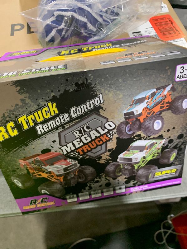 Photo 1 of Kidcia 1:16 Scale RC Monster Truck - 2.4GHz All Terrain Car for Kids 4-12, 20 Km/h Off Road RC Truck, Christmas or Birthday Gift