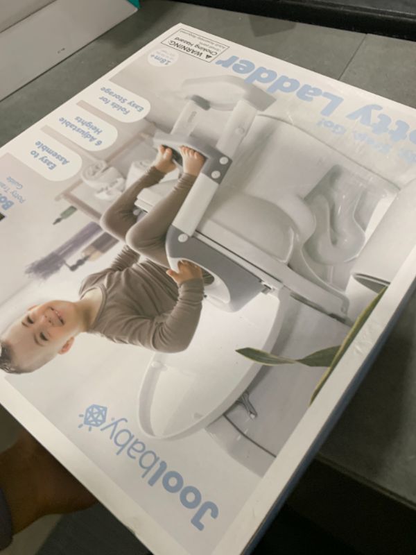Photo 1 of Jool Baby Potty Training Seat with 2 Step Ladder for Toddlers - Soft Cushioned Seat & Splash Guard, Adjustable Height (Gray)
