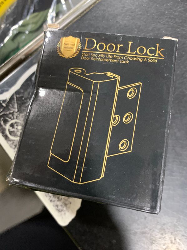 Photo 1 of SILVER Child Proof Door Locks High Home Security Door Lock Reinforcement Night Kids Safety with 3" Stop Withstand 800 lbs for Inward Swinging Front Door Metal Flip Deadbolt Latch Defend Home