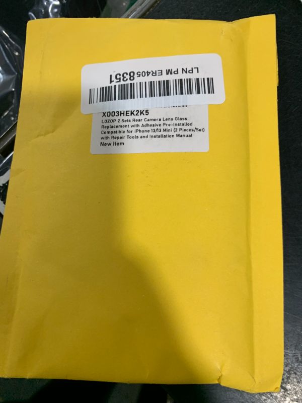 Photo 1 of LOZOP 2 Sets Rear Camera Lens Glass Replacement with Adhesive Pre-Installed Compatible for iPhone 13/13 Mini (2 Pieces/Set) with Repair Tools and Installation Manual