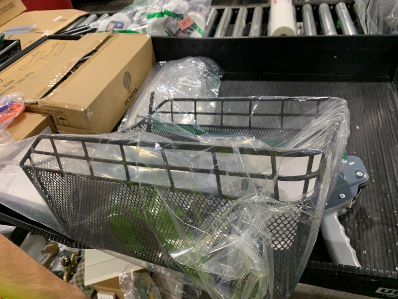 Photo 1 of Rear Bike Basket - Large Bicycle Rear Basket with Cargo Net and Waterproof Cover, Wire Bike Baskets Rear Large Capacity (NO Bike Rack Include)