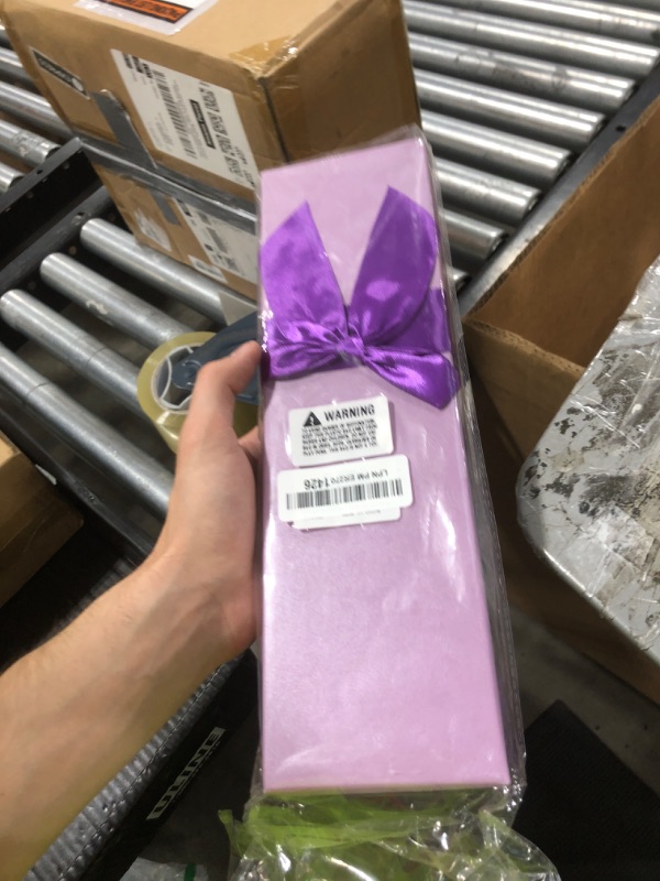 Photo 1 of JIALEEY 33 PCS Floral Scented Bath Soap Rose Flower Petals, Plant Essential Oil Rose Soap Set Gifts Ideas for Her Women Girls Mom Valentine's Day, Purple Gift Box