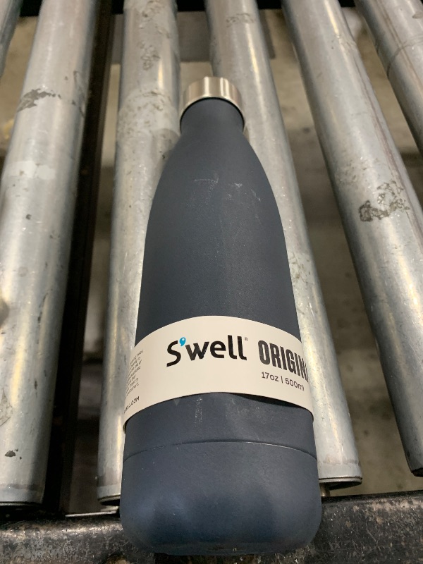 Photo 1 of S'well Stainless Steel Water Bottle, 17oz, Azurite, Triple Layered Vacuum Insulated Containers Keeps Drinks Cold for 36 Hours and Hot for 18, BPA Free, Perfect for On the Go