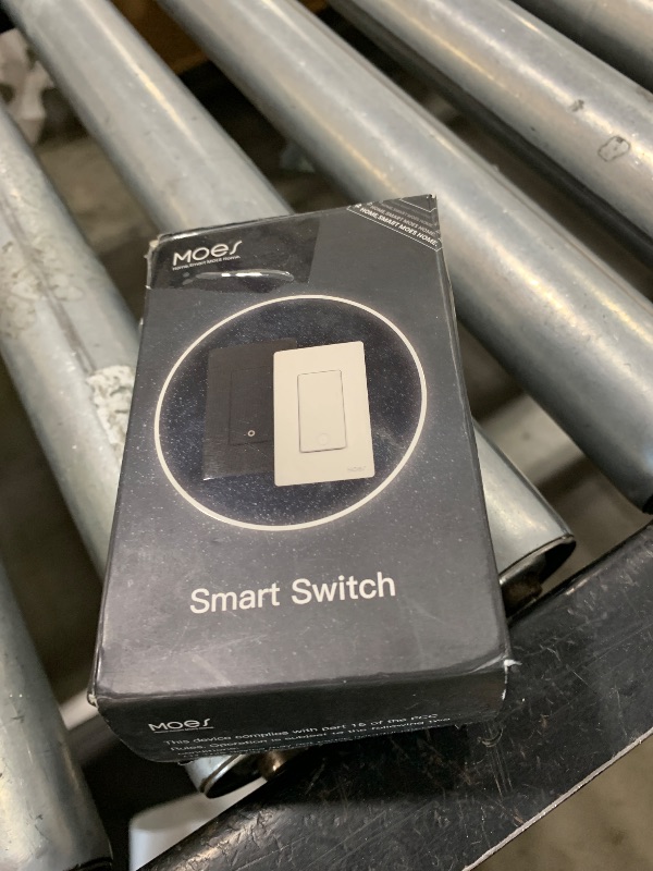 Photo 1 of MoesGo 2nd Generation WiFi Smart Light Switch, 3 Way Wall Switch 2.4GHz, Neutral Wire Required, Smart Life APP Remote Control, Works With Alexa/Google Home, No Hub Required, White 1 Gang