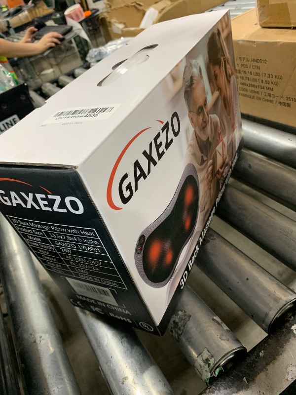 Photo 1 of GAXEZO Massage Pillow, Neck and Back Massager with Heat, Shiatsu Massage Pillow for for Back, Shoulder, Leg, Foot, Gift for Men Women Mom Dad, Stress Relax at Home Office and Car