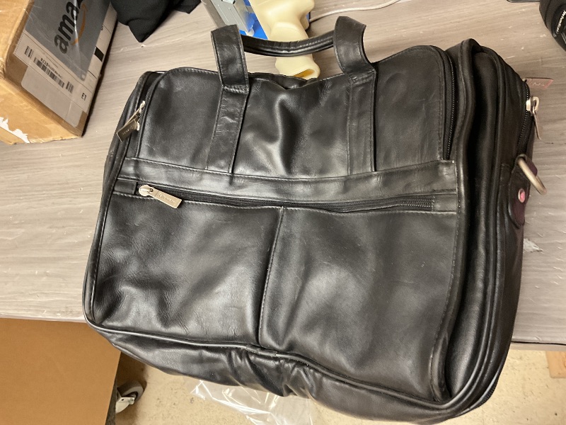 Photo 1 of 17.3 Inch Laptop Bag, Expandable Computer Bag Laptop Briefcase Men Women,Laptop Shoulder Bag,Work Bag Business Travel Office, Black