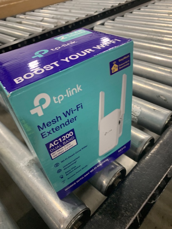 Photo 1 of TP-Link AC1200 WiFi Extender, 2025 Wirecutter Best WiFi Extender, 1.2Gbps Home Signal Booster, Dual Band 5GHz/2.4GHz, Up to 1600 Sq.ft and 32 Devices, EasyMesh Compatible, One Ethernet Port (RE315)