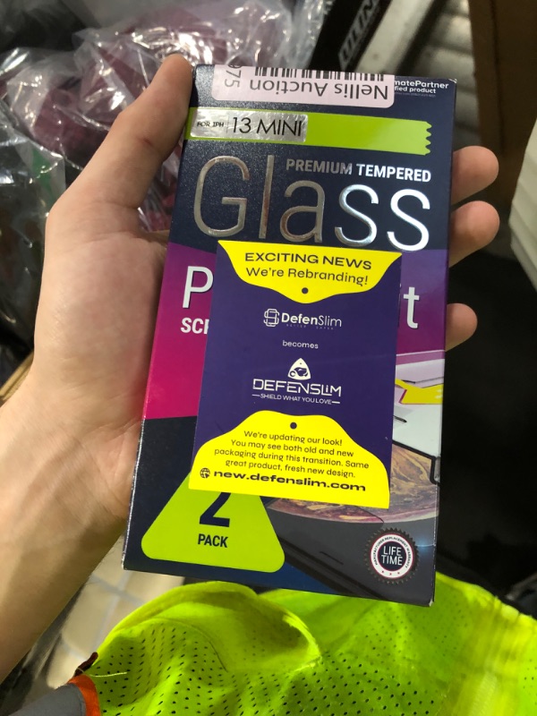 Photo 1 of Defenslim Screen Protector for iPhone 13 mini (2Pack), Easy Auto-Align Install Kit, 5.4" Tempered Glass, 9H Hardness, Ultra HD Clear, Case Friendly, EasyShield