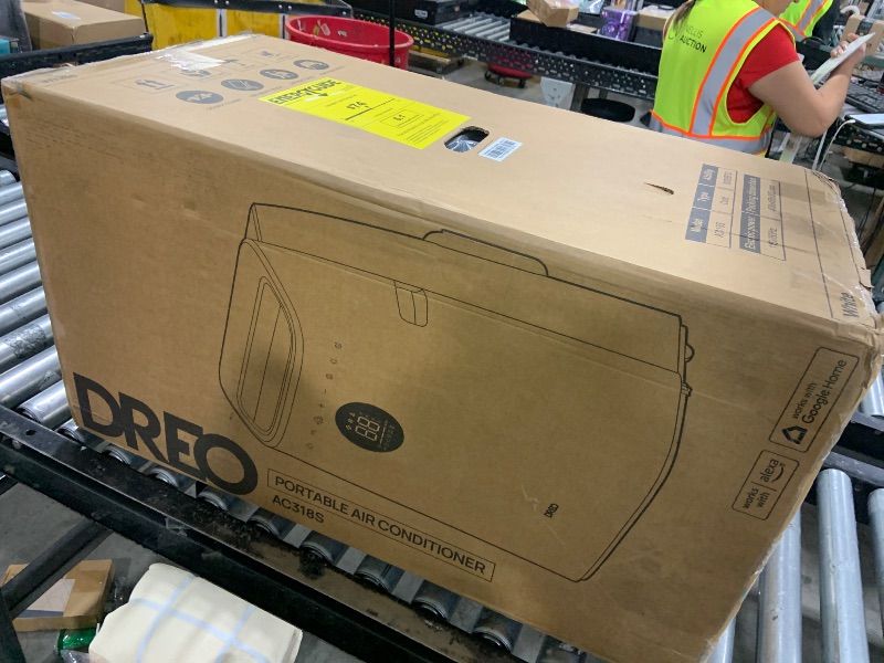 Photo 1 of Dreo Portable Air Conditioners, 8000 BTU ASHRAE (5000 BTU DOE) Smart AC Unit for Bedroom with Drainage-free Cooling, 45dB Quiet, APP/Voice/Remote, Portable AC for Room Indoors, AC318S
