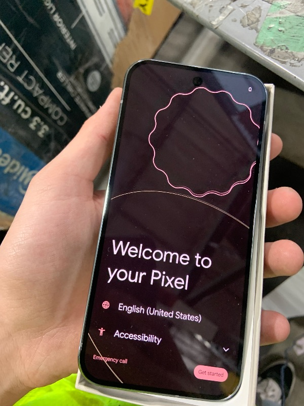 Photo 1 of Google Pixel 9 Pro - Unlocked Android Smartphone with Gemini, Triple Rear Camera System, 24-Hour Battery, and 6.3" Super Actua Display - Hazel - 128 GB