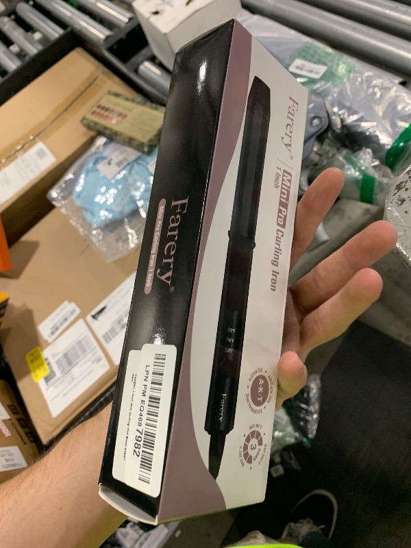 Photo 1 of FARERY Travel Curling Iron, 1 Inch Mini Curling Iron Travel Size with 3 Adjustable Temp, Ceramic Mini Hair Curler with Keratin&Argan Oil Infuse, Dual Voltage, Includes Storage Bag