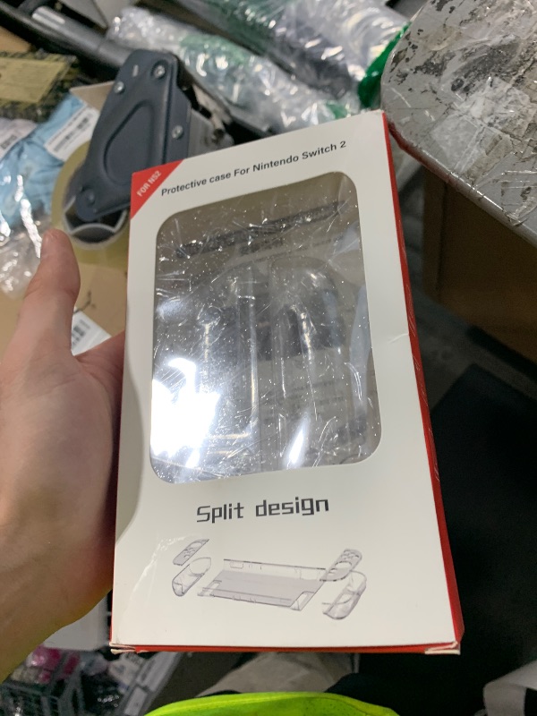 Photo 1 of TIKOdirect Clear Dockable Case Compatible with Nintendo Switch 2(2025), Slim Protective PC Case for Joy-Con Grip Cover Newest Design, Hard Shell with Anti-Scratch and Shock-Absorption, Glitter