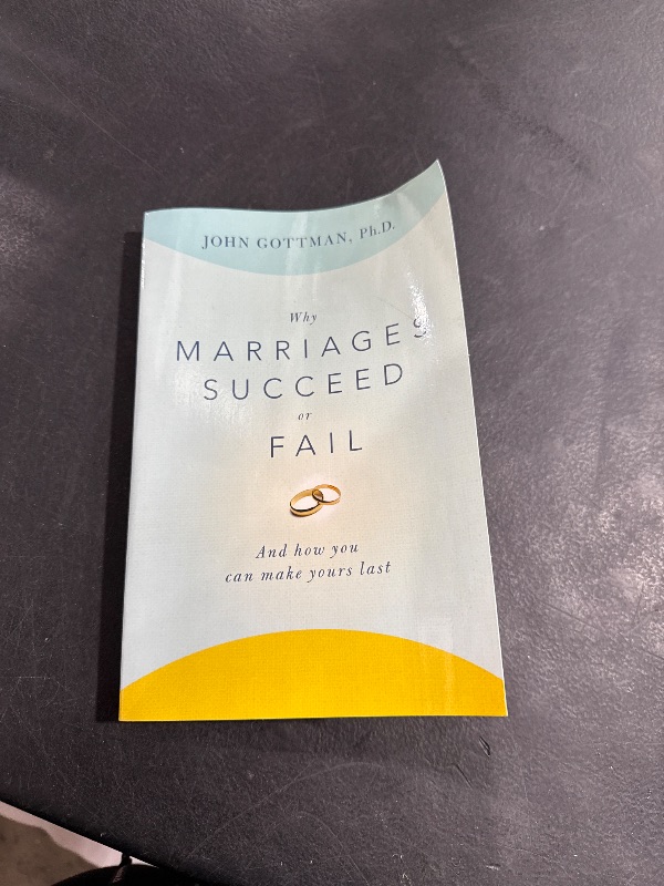 Photo 1 of Why marriages succeed or fail paper back 