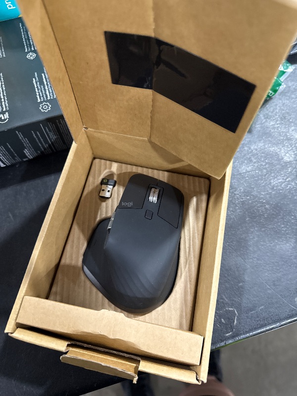 Photo 1 of Logitech MX Master 3S Wireless Mouse Standard Edition with Logi Bolt USB Receiver, Ultra-fast Scrolling, Ergo, 8K DPI, Track on Glass, Quiet Clicks, USB-C, Bluetooth, Windows, Linux, Chrome - Graphite