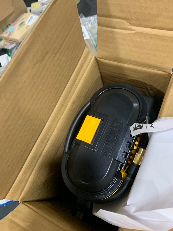 Photo 1 of DEWALT Tire Inflator Portable Air Compressor 20V MAX, Air Pump with Automatic Shut Off, LED Light, Tool Only (DCC020IB)