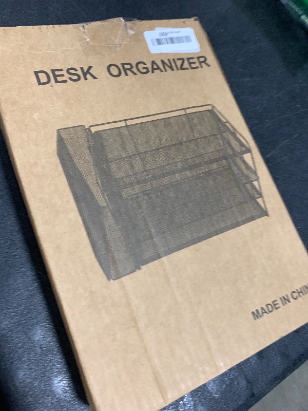 Photo 1 of Spacrea Paper Organizer, Desk Organizers and Accessories for Desk with File organizer, Desk Accessories & Workspace Organizers for Office Supplies (Dark Green)