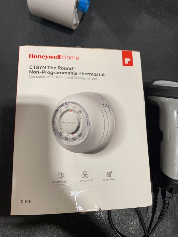 Photo 1 of Honeywell Home CT87N1001 The Round Non-Programmable Manual Thermostat, Large, White