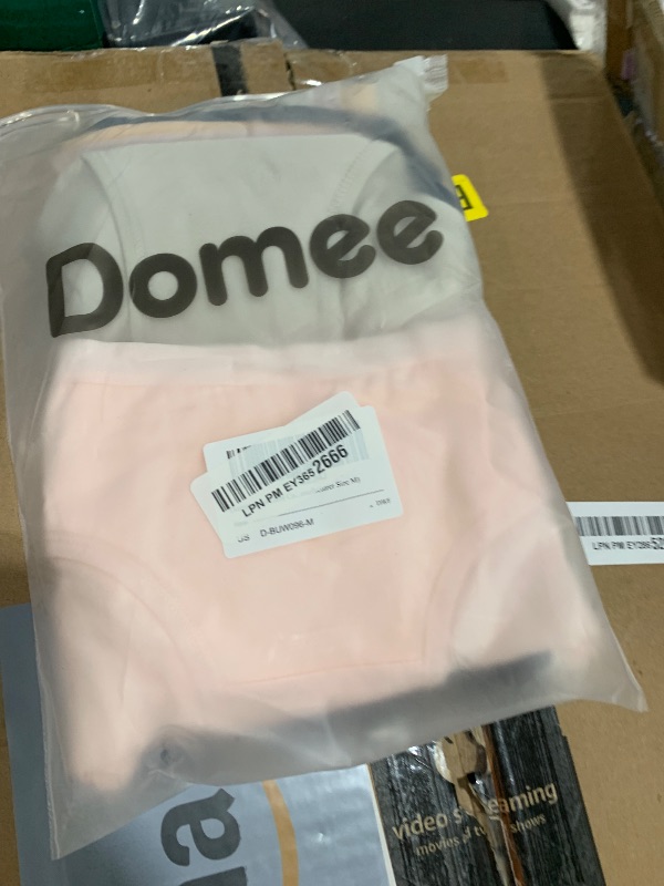 Photo 1 of Domee Teen Girls Cotton Underwear Panties Briefs Pack of 8 Underpants Solid Color 11-12 Years (Manufacturer Size M)