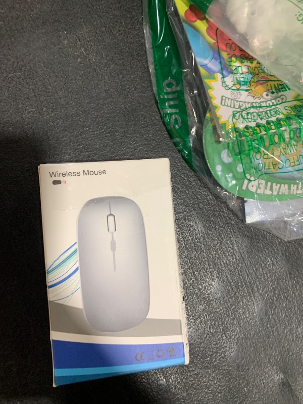 Photo 1 of WREANU Wireless Bluetooth Mouse Rechargeable Laptop Mice with LED Lights Silent Slim Use(BT5.2 and 2.4G Portable USB) Dual Mode Computer Mouse for Laptop/iPad/Tablet/Apple/Computer/Mac (Blue)