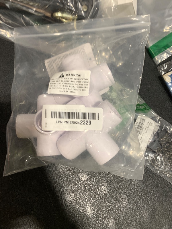 Photo 1 of 5 Way Pvc  Fittings 3/4 Inch, Zernmiarder White PVC Elbow Corner Side Outlet Tee Fitting, SCH40 Furniture Grade Pipe Connectors - Fits 3/4" Polyvinyl Chloride Pipes, 4 Pieces
