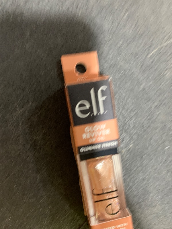 Photo 1 of e.l.f. Glow Reviver Lip Oil, Nourishing and Hydrating with High-Shine Glimmer Finish & Sheer Wash Of Color, Minty Scent, Non-Sticky, Vegan & Cruelty-free, Crystal Baller