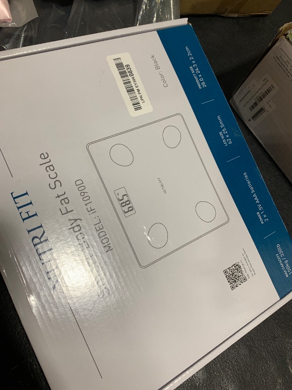 Photo 1 of NUTRI FIT Bathroom Weighing Scale for Body Weight and Fat, Digital Smart Scale with Bluetooth, Body Composition Watchers with APP for BMI, Muscle, Weight Loss, Max 150kg/330lb