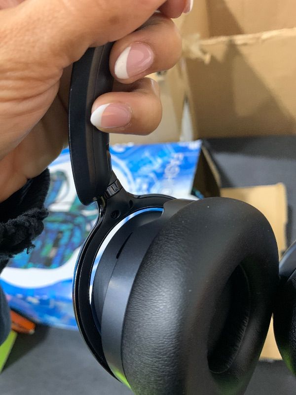 Photo 1 of Oraimo BoomPop N Highbrid Active Noise Cancelling Headphones, 65H Playtime, 3 EQ Modes, Deep Bass, Bluetooth 5.4, Wireless Over-Ear Headphones with Microphone for Office Travel, Black