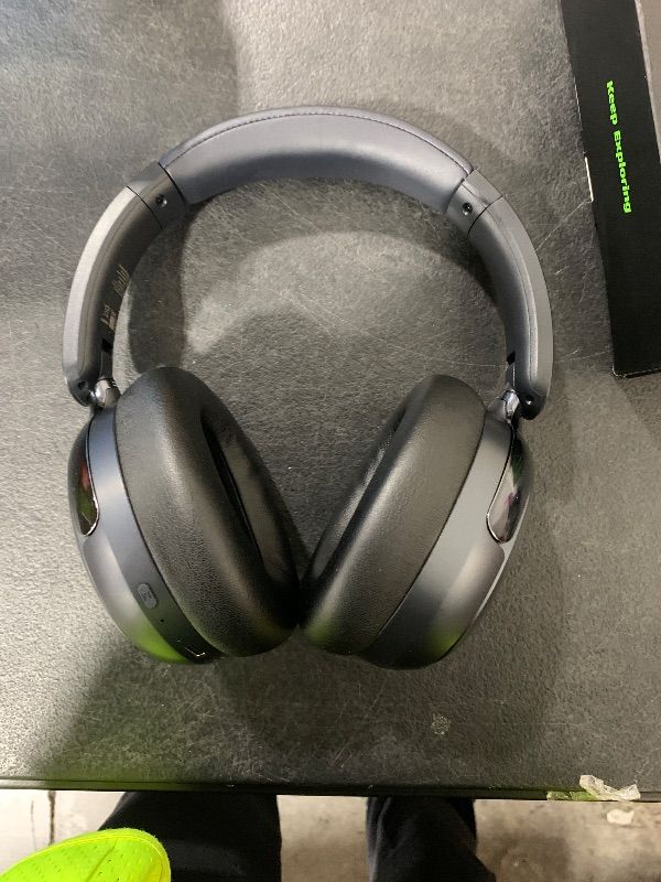 Photo 1 of Oraimo BoomPop N Highbrid Active Noise Cancelling Headphones, 65H Playtime, 3 EQ Modes, Deep Bass, Bluetooth 5.4, Wireless Over-Ear Headphones with Microphone for Office Travel, Black