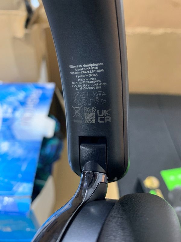Photo 1 of Oraimo BoomPop N Highbrid Active Noise Cancelling Headphones, 65H Playtime, 3 EQ Modes, Deep Bass, Bluetooth 5.4, Wireless Over-Ear Headphones with Microphone for Office Travel, Black