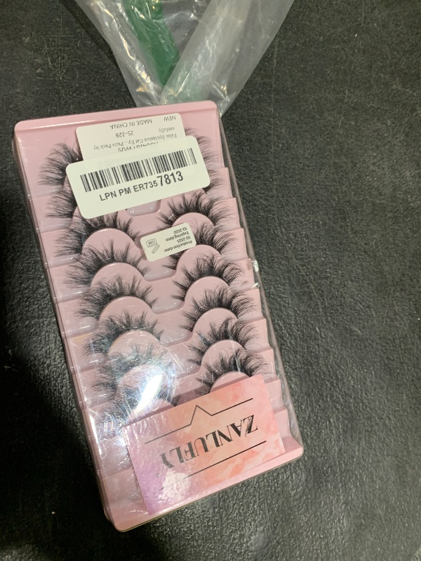 Photo 1 of False Eyelashes Cat Eye Strip Lashes Volume False Lashes D-Curly Faux Mink Lashes Wispy Lash Extension Thin Band 3D Volume Eyelashes 10 Pairs Pack by zanlufly