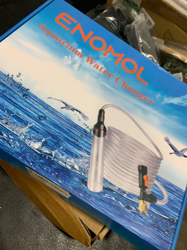 Photo 1 of enomol Gravel Vacuum for Aquarium Water Changer Fish Tank Cleaning Tools,Siphon Universal Quick Pump Aquarium Water Changing (30ft)