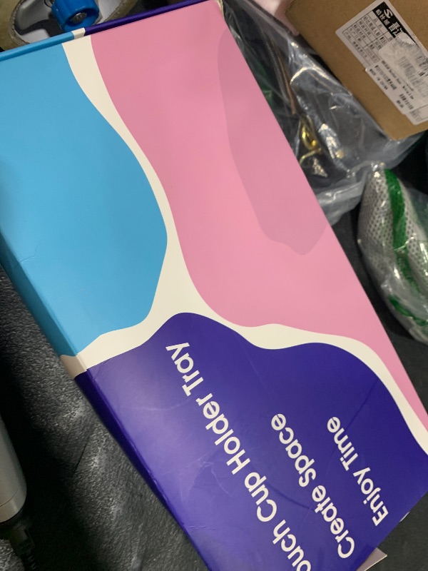 Photo 1 of Couch Cup Holder Tray, Elimiko Silicone Anti-Spill and Anti-Slip Couch Drink Holder, Strong and Weighted Phone/Remote/Snacks Sofa Cup Holder (Griege)