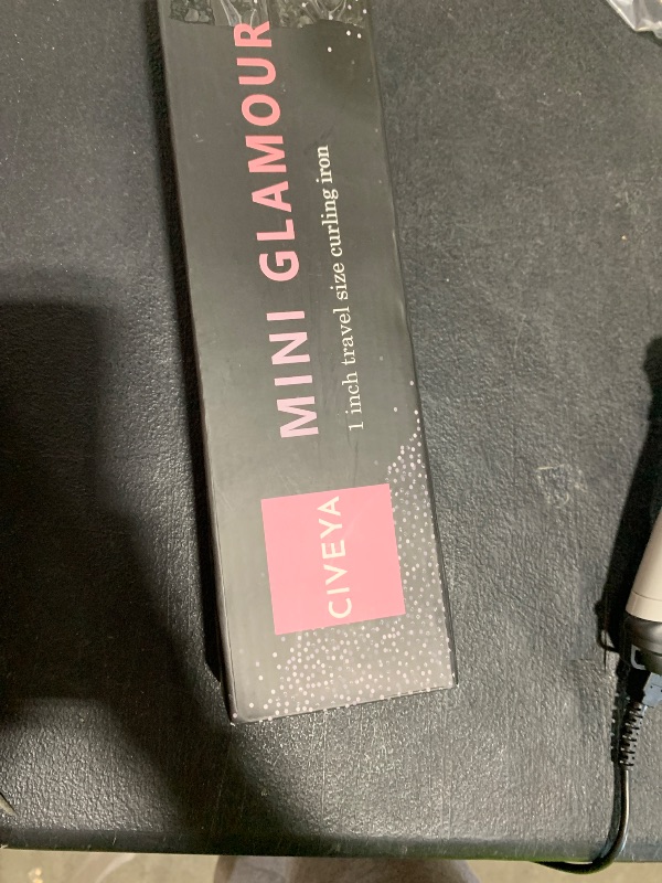 Photo 1 of CIVEYA Travel Curling Iron Dual Voltage(110-240V)?1 Inch Mini Curling Iron Travel Size with 5 Adjustable Heat Settings, Ceramic Barrel with Argan Oil Infused, Portable