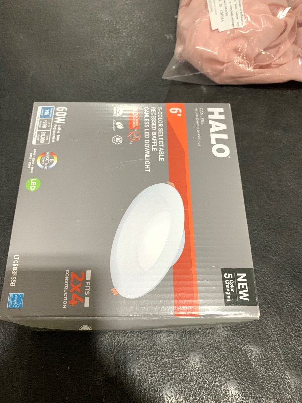 Photo 1 of HALO LT 6-Inch Canless Indoor/Outdoor LED Downlight with Selectable Color Temperature - LTC608FS5B