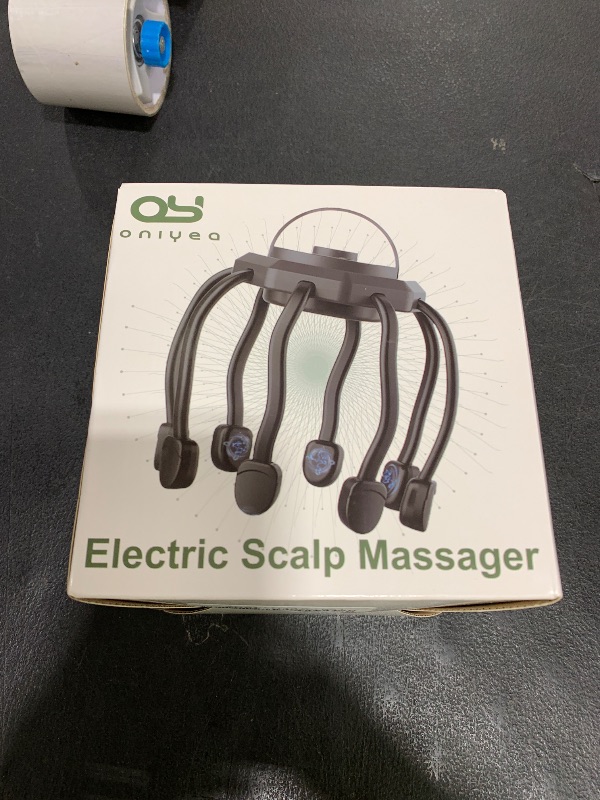 Photo 1 of ONIYEA Electric Scalp Massager, Head Massager Scalp Stress Relax, Kneading Hair Massage with 3 Modes, 360 Degree Hair Massager, Cordless Portable Head Scratcher for Stress Relax