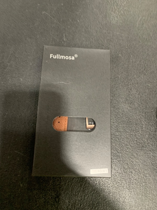 Photo 1 of Fullmosa Leather Bands Compatible Apple Watch Band 41mm 40mm 38mm, Dressy Chic iWatch Strap with Case for iWatch Series 9 8 7 6 5 4 3 2 1 SE for Women,Brown+Rose Gold
