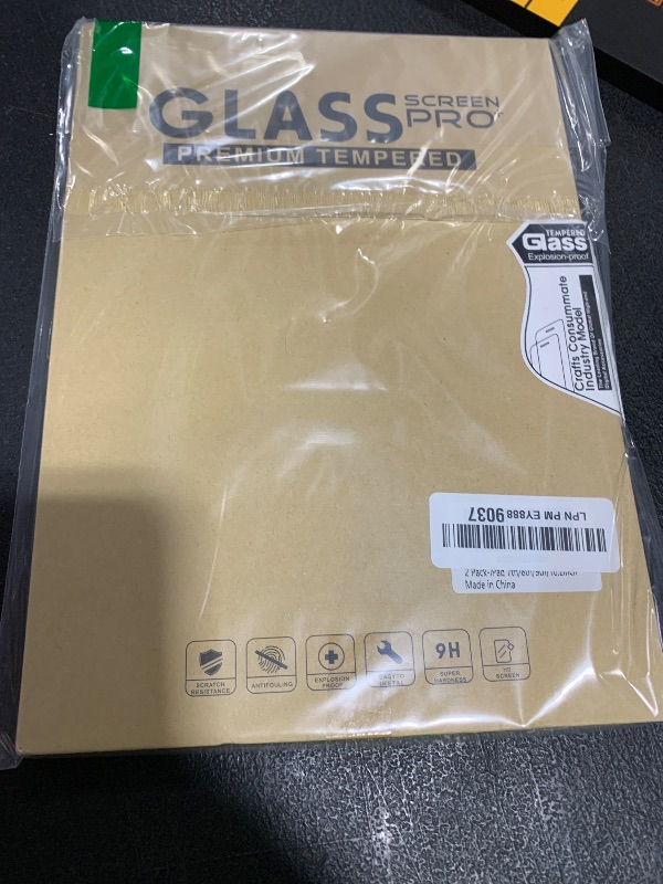 Photo 1 of Qularlans 2 Pack Screen Protector for iPad 9th 8th 7th Generation 10.2 Inch 2021/2020/2019, Anti-Scratch 9H Hardness Tempered Glass Film Apple Pencil Compatible