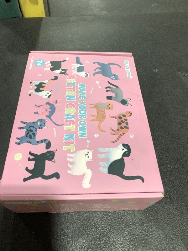 Photo 1 of CiyvoLyeen Kitten Craft Kit Kids DIY Crafting and Sewing Set Kitty Cat Stuffed Animal Felt Plushies for Girls and Boys Educational Beginners Sewing Gift Ideas