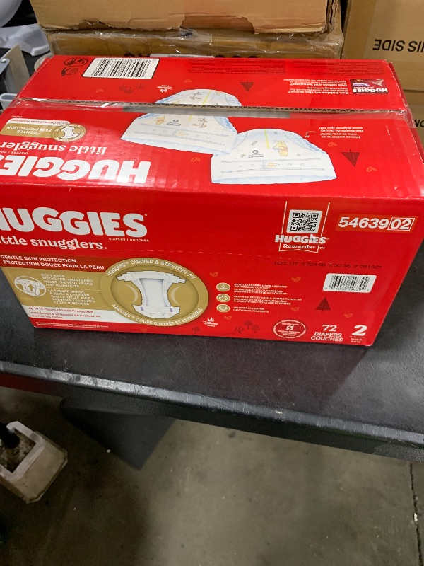 Photo 1 of Huggies Little Snugglers Baby Diapers, Size 2 (12-18 lbs), 72 Ct
