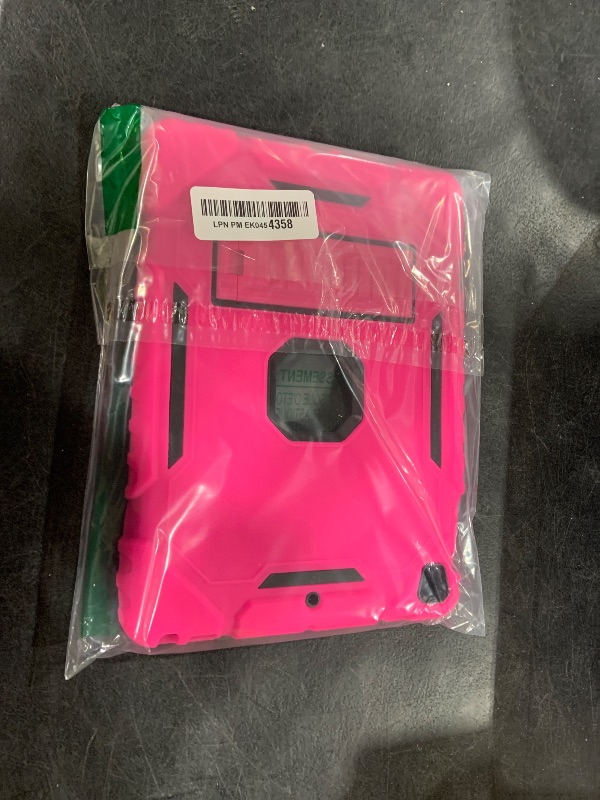 Photo 1 of ZoneFoker 9.7" Case for iPad 6th/5th Generation 2018/2017, for iPad Air 2 / Air 1st / Pro 9.7, Heavy Duty Shockproof Protective 9.7 Inch Cover with Built-in Stand for i Pad 6 5 Gen (HotPink)