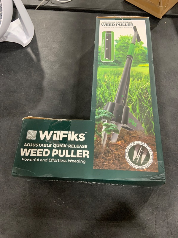 Photo 1 of Puller Tool with Long Adjustable Handle (36", 40", & 45"), Quick-Release Weed Ejector Mechanism, Lightweight Aluminum Stand-Up Heavy Duty Weed Remover, 4-Claw Head & Foot Pedal for Easy Weeding
