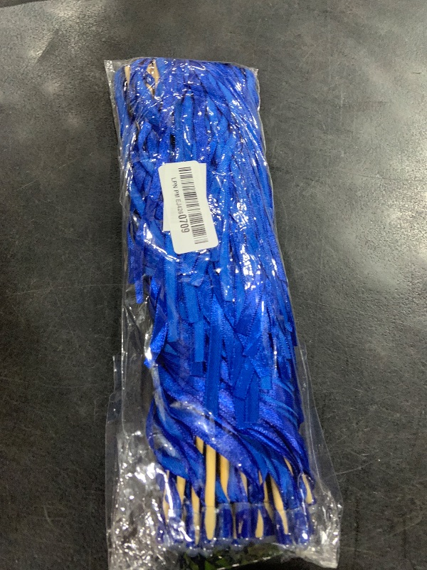 Photo 1 of Wishprom Ribbon Stick Wands Streamers for Wedding Party Favor (Royal Blue-30PCS)