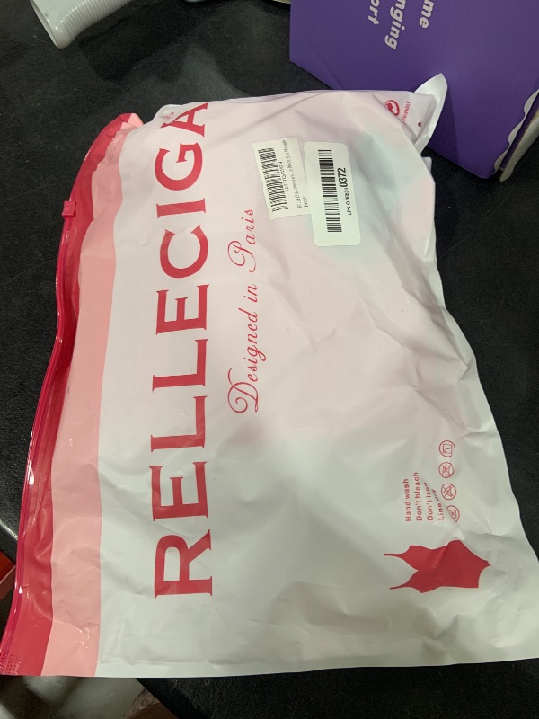 Photo 1 of RELLECIGA Women's Hot Pink Long Sleeve Rash Guard One Piece Size Medium