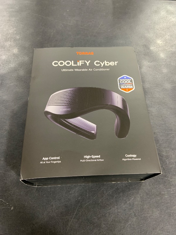 Photo 1 of TORRAS 2025 Top Al Neck Fan Air Conditioner Coolify Cyber, Portable Neck Fans that Blow Cold Air?No.1 Coolest & 720° Immersive Cooling? Personal AC Rechargeable for Outdoor/Indoor. Gifts for Dad/Mom