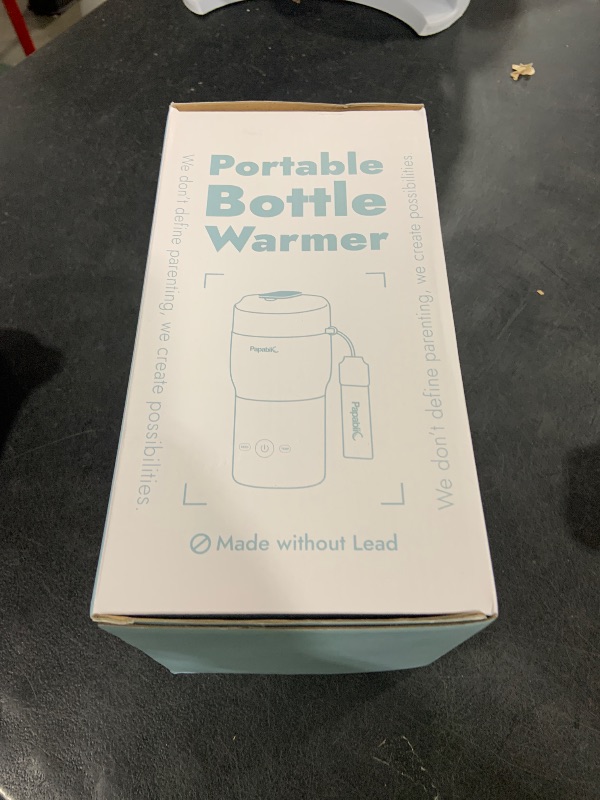 Photo 1 of Papablic Pro Portable Bottle Warmer for Travel – Fast Heating, Built-in Sterilizer, 30W Fast Charge, 5-Temp Control, Easy-Clean Wide Mouth, Baby Milk Warmer for Breastmilk & Formula, Mint Green
