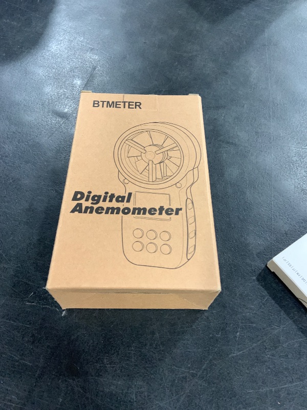 Photo 1 of BTMETER BT-100 Handheld Anemometer, Digital Wind Speed CFM Meter Gauge Air Flow Velocity Tester for HVAC Shooting Drone, Wind Chill, 14?-113? Wind Temperature