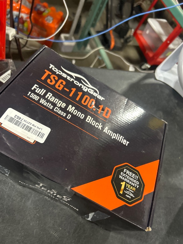Photo 1 of TOPSTRONGGEAR 1 Ohm 1500 Watts Class D Full Range Mono Block Amplifier, 1/2/4 Ohm Stable, Remote Subwoofer Control, Subwoofer Amplifiers